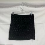 Rebecca Minkoff Black Betsy Rhinestone Velvet Mini Skirt Sz 0 NWT Photo 9