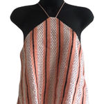 Sugar Lips ‎ peach lattice halter top Photo 0