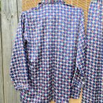 Silk Diamond Piped Edge Pajama Set XXL Red Photo 8