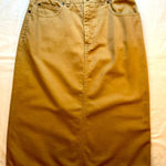 Calvin Klein‎ Jean Denim Pencil Skirt Vintage,Size 12 Tan Photo 0
