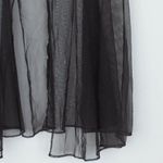 Victoria's Secret  Womens Sheer Babydoll Lingerie Size 36C Black Leather Trim Sexy Photo 3