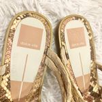 DV by Dolce Vit Dolce Vita Izabel Raffia Slide Strappy Sandals Tan Snakeskin 8 Photo 3