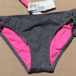 Raisin's Women’s  Small Sweat Pea Silver Swim Bikini Bottom With Side Ties NWT Photo 0