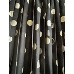 Vtg 90s CLIO Black Gold Pleated Polka Dot Maxi Long Skirt Women’s Size M Medium Photo 1