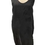 Lunya Intimates Washable Silk Midi Dress Nightgown Size XS Black Blush T Back Photo 0