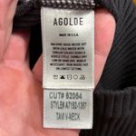 AGOLDE ‎ Tavi V-Neck Bodysuit Top Long Sleeve Ribbed Knit black size S Photo 6