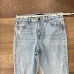 Gap  70s Flare Jeans Women’s 14/32R Distressed Light Blue Coastal Cowgirl Boot Photo 3