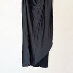 Abercrombie & Fitch Abercrombie &‎ Fitch One Shoulder Knotted Satin Midi Dress Wedding Guest Size MP Photo 5