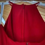 Sherri Hill Red Halter Two-Piece High Slit Prom Dress Photo 4