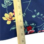 Stella Tweed  blue flower print long sleeve blouse size xl Photo 4