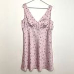 BP NEW NWT NORDSTROM Floral Sleeveless Satin Minidress Pink Y2K 90s Mini Dress Photo 2
