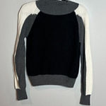 525 America  color block greyscale mock neck sweater Photo 0