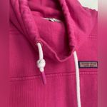 Vineyard Vines Bright Pink Scuba High Neck Sweatshirt Pullover with Thumb Holes Photo 1