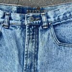 Jordache Vintage 80s acid wash metallic industrial detail high rise jeans Photo 4