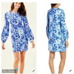 Lilly Pulitzer Bartlett Sweatshirt Dress Coastal Blue Photo 1
