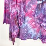 White House | Black Market  Small Shrug Handmade Tie Dye Cardigan Purple‎ Pink 1305 Photo 5