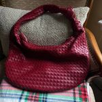 Anthropologie Red Anthro Woven Purse  Photo 0