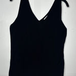 Vila Milano Tank Top Women Black Viscose V-Neck Sleeveless Comfort Pullover Photo 0