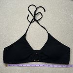 SheIn : Black Ribbed bikini top Photo 2