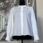 Ba&sh  Women's 100% Cotton White Joon Top - Size Small Photo 5