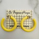 Vintage St. Tropez Hoops-Stephan Adrian Pastel Yellow Hoops- Deadstock - 1980’s Photo 0