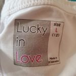 Lucky in Love White & Blue Skort (L) Blue Size L Photo 4
