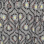 Free People Te Amo Black Print Bell Sleeve Medium Babydoll Tunic Top Bohemian Photo 2