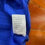 Tadashi Shoji  Tobara Pintucked Off Shoulder Ruffle Dress Electric Blue~ XS 🧡🎀 Photo 16