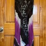 Nicole Miller coverup purple silk dress One Size NWT Photo 1