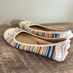 Anne Klein Free W/ any Purchase “Buttons” Ballet Bow Flats Women’s Sz 8.5 Multi Photo 3