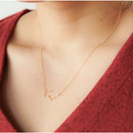 Boutique NEW Taurus 18k Gold Constellation Zodiac Star Necklace Birthday‎ Astrology Photo 10