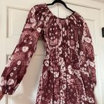Ulla Johnson  Martine Dress Syrah Shibori Tie Dye Wine Red Maroon Burgundy Size 0 Photo 4