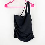 La Blanca Tankini Size 6 NEW Black One Shoulder Swim Island Goddess Keyhole NWOT Photo 3