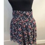 CAbi Floral Mini Skirt Size Medium M Elastic Waist Photo 0