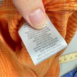 House of Harlow  1960 Orange Ribbed Knit Bodycon Midi Skirt Small Stretch Casual Photo 10