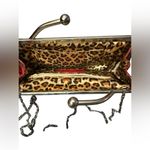 Candie's Vintage  bright red vinyl silver clip chain crossbody purse Photo 2