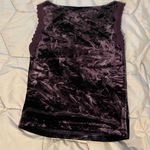 Necessary Objects VINTAGE Purple Velvet Tank Top Photo 2