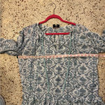 Tuckernuck beach, dusty, blue medallion long sleeve ruffle dress extra large Size XL Photo 10