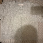 Moon & Maddison Grey Button Sweater Photo 3