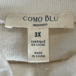 Como Blu super soft new with tag top with cut out in a size 3X cream work casual Photo 5