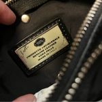 Vera Pelle Crossbody Purse Black Genuine Suede & Leather Bag NWT MADE IN ITALY Photo 9