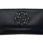 Gucci  Interlocking GG Studded Black Leather Bifold Wallet Made in Italy Photo 0