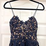 Self Portrait NWT Azaelea Lace Dress Navy Blue sz 00 Photo 4