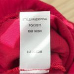 Lulus Sunlight Special Red Embroidered Strapless Jumpsuit, 100% Cotton, Size XS Photo 14