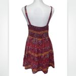 Forever 21  Red Paisley Smocked Abstract Tank Dress Large Photo 2