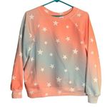Wildfox Patriotic Star Print Crewneck Long Sleeve Pullover Sweatshirt Top NWT Photo 0