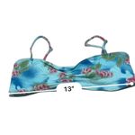 frankie's bikinis Blue daiquiri Floral bikini JENNA/CLEO size Medium/Small Photo 8