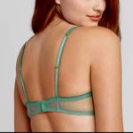 AUDEN TEAL UNLINED LACE BALCONETTE PLUNGE BRA — 32B Green Size 32 B Photo 2