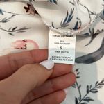 women size small off the shoulder white flower blouse 100% polyester spring trim Photo 4