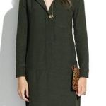 Madewell  Long Sleeve Green Tunic Dress Photo 0